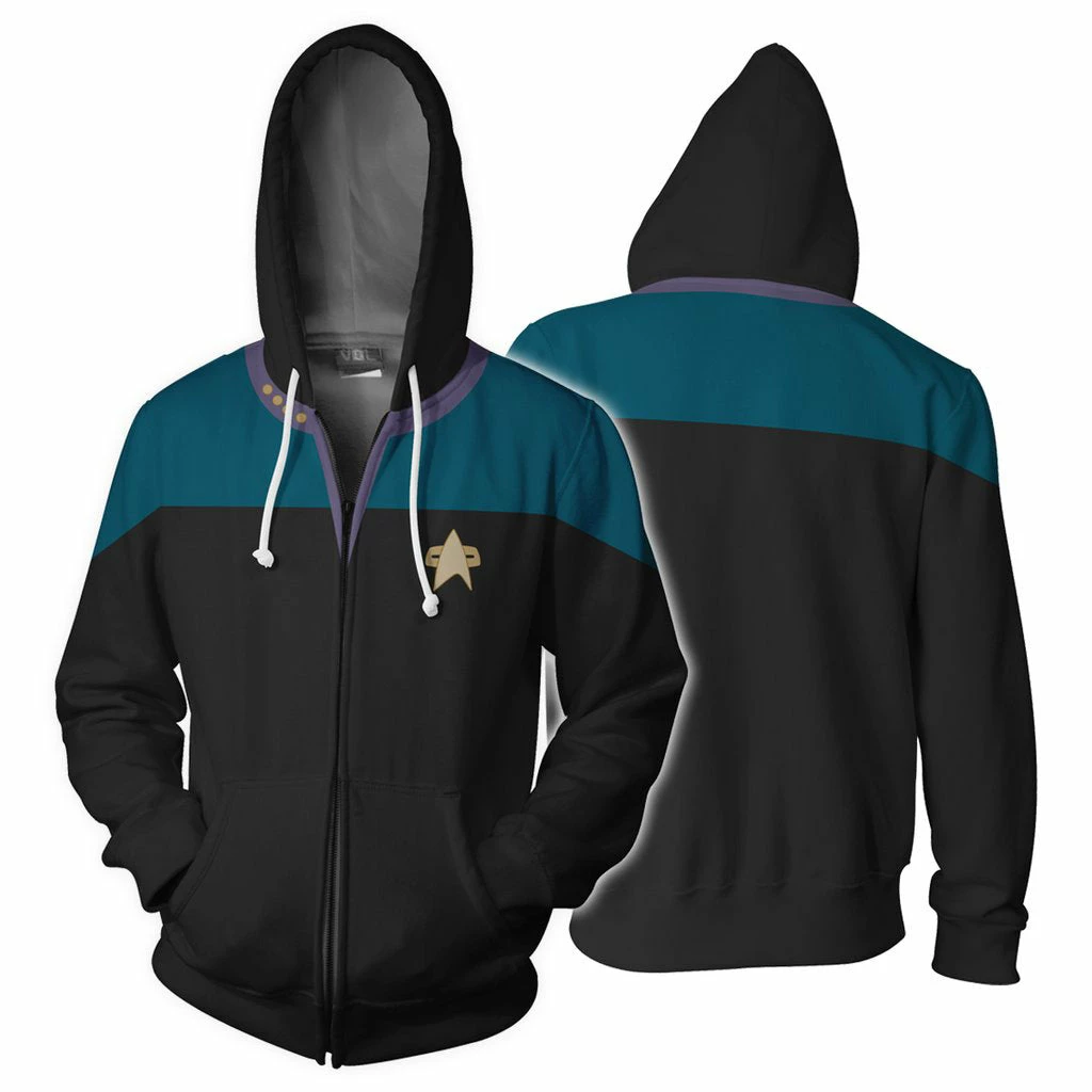 Star Trek: Deep Space Nine / Voyager 3D Hoodie Cosplay 4 Star Trek: Deep Space Nine / Voyager 3D Hoodie Cosplay - Image 4