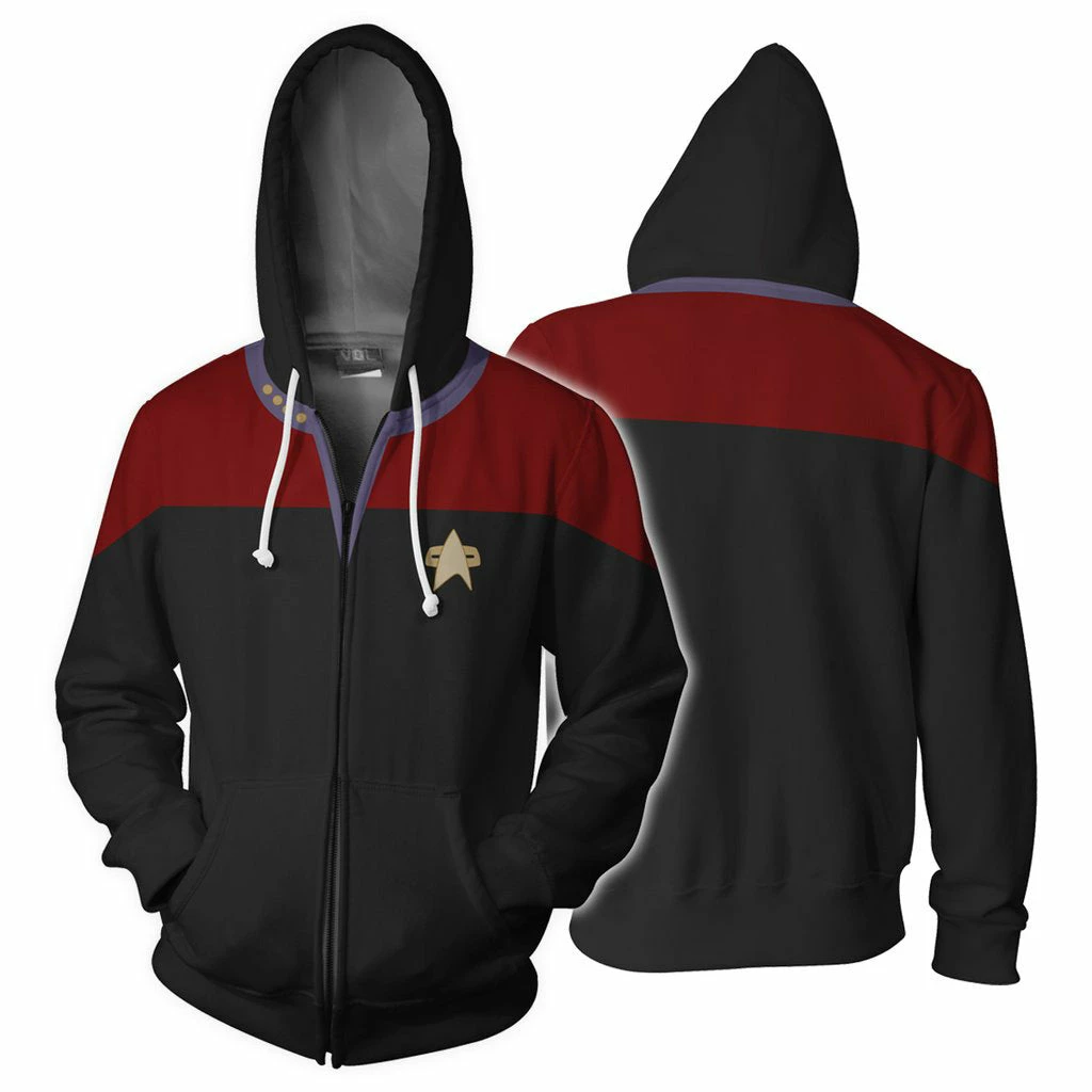 Star Trek: Deep Space Nine / Voyager 3D Hoodie Cosplay 3 Star Trek: Deep Space Nine / Voyager 3D Hoodie Cosplay - Image 3