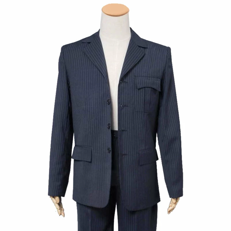 Doctor Who 10th Doctor Cosplay Costume Tenth Doctor Coat Blue Wool Trousers Suit 5 Doctor Who 10th Doctor Cosplay Costume Tenth Doctor Coat Blue Wool Trousers Suit - Image 5