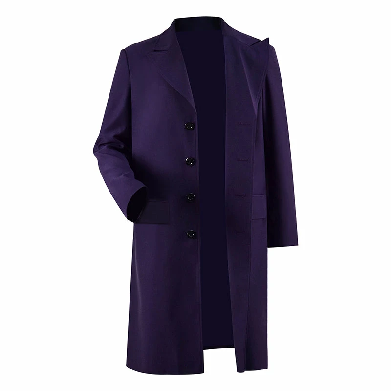Doctor Who 11th Doctor Matt Smith Cosplay Costume The Eleventh Dr New Purple Coat 2 Doctor Who 11th Doctor Matt Smith Cosplay Costume The Eleventh Dr New Purple Coat - Image 2