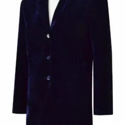 Doctor Who Twelfth 12th Doctor Navy Blue Velvet Coat Cosplay Costume -cosplay Sales Shop 12th doctor navy blue coat 3