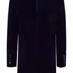 Doctor Who Twelfth 12th Doctor Navy Blue Velvet Coat Cosplay Costume -cosplay Sales Shop 12th doctor navy blue coat 5