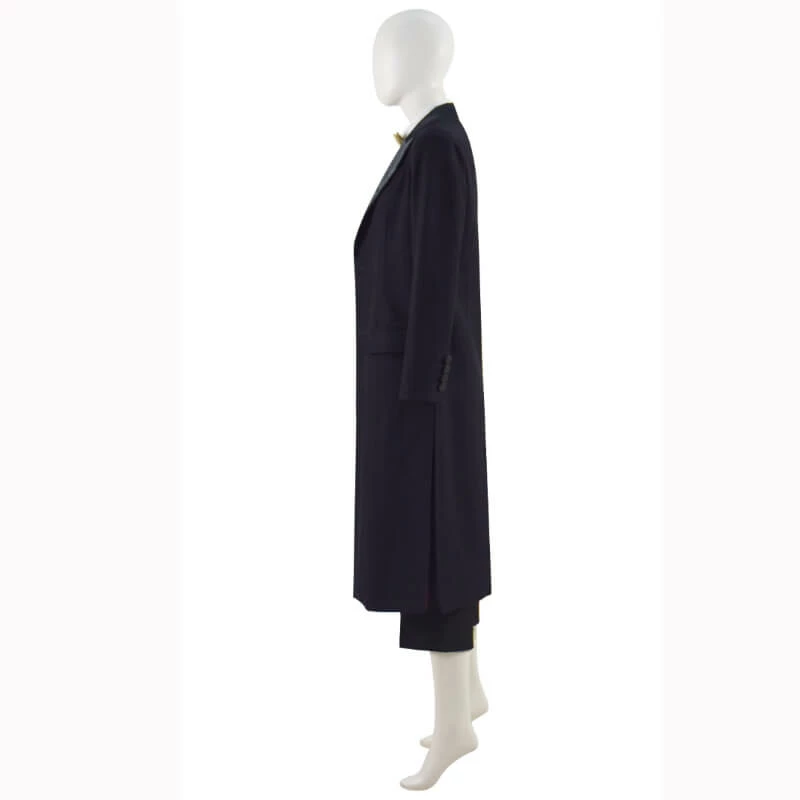 ACcosplay 13th Doctor Black Coat Doctor Who 13th Doctor Coat Jodie Whittaker Cosplay Outfit 3 ACcosplay 13th Doctor Black Coat Doctor Who 13th Doctor Coat Jodie Whittaker Cosplay Outfit - Image 3