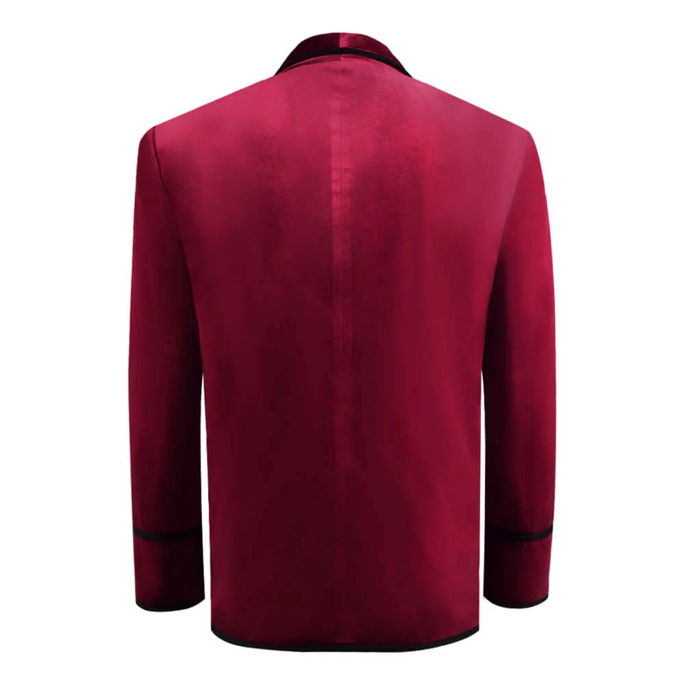 Doctor Who Third 3rd Doctor Cape Cloak Red Jacket Coat Cosplay Costume 4 Doctor Who Third 3rd Doctor Cape Cloak Red Jacket Coat Cosplay Costume - Image 4