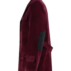 Doctor Who Fourth 4th Doctor Tom Baker Dark Red Corduroy Coat Cosplay Costume -cosplay Sales Shop 4th Doctor costume 14