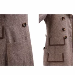 Doctor Who Fourth 4th Doctor Brown Coat Costume For Halloween Cosplay -cosplay Sales Shop 4th doctor coat 4