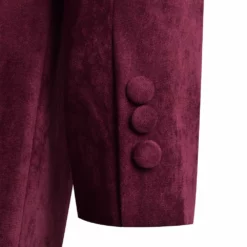 Dr. Fourth 4th Doctor Velvet Trench Coat Burgundy Cosplay Costume 17 Dr. Fourth 4th Doctor Velvet Trench Coat Burgundy Cosplay Costume -cosplay Sales Shop 4th doctor coat 7