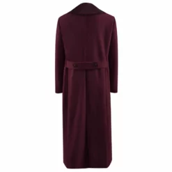 Fourth 4th Doctor Dark Red Long Trench Wool Coat Doctor Who Cosplay Costume -cosplay Sales Shop 4th doctor trench coat 5
