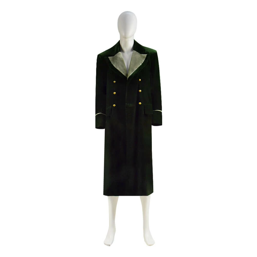 Doctor Who Eighth 8th Velvet Dark Green Coat Cosplay Costume Ideas 2 Doctor Who Eighth 8th Velvet Dark Green Coat Cosplay Costume Ideas - Image 2