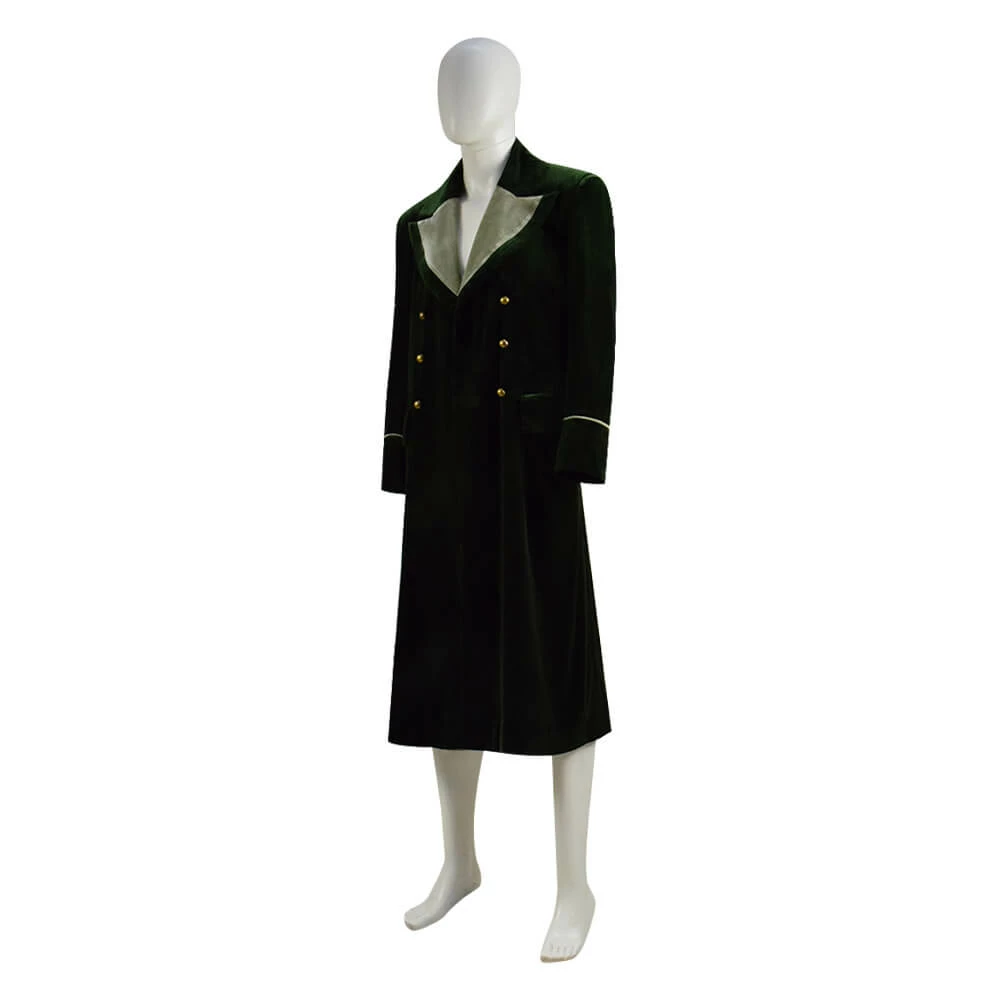 Doctor Who Eighth 8th Velvet Dark Green Coat Cosplay Costume Ideas 3 Doctor Who Eighth 8th Velvet Dark Green Coat Cosplay Costume Ideas - Image 3
