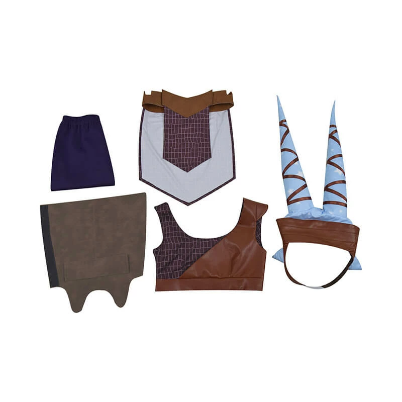 Star Wars Aayla Secura Cosplay Costume Carnival Suit Halloween For Women 6 Star Wars Aayla Secura Cosplay Costume Carnival Suit Halloween For Women - Image 6