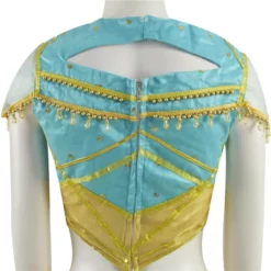 2019 Aladdin Jasmine Blue Dress Outfit Cospaly Costume Halloween Princess Dress -cosplay Sales Shop Aladdin Jasmine Blue Dress 22