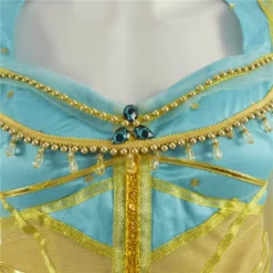 2019 Aladdin Jasmine Blue Dress Outfit Cospaly Costume Halloween Princess Dress -cosplay Sales Shop Aladdin Jasmine Blue Dress 23