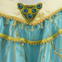 2019 Aladdin Jasmine Blue Dress Outfit Cospaly Costume Halloween Princess Dress -cosplay Sales Shop Aladdin Jasmine Blue Dress 24