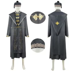 Professor Albus Dumbledore Cosplay Costume Harry Potter Hogwarts School Halloween Costume With Hat