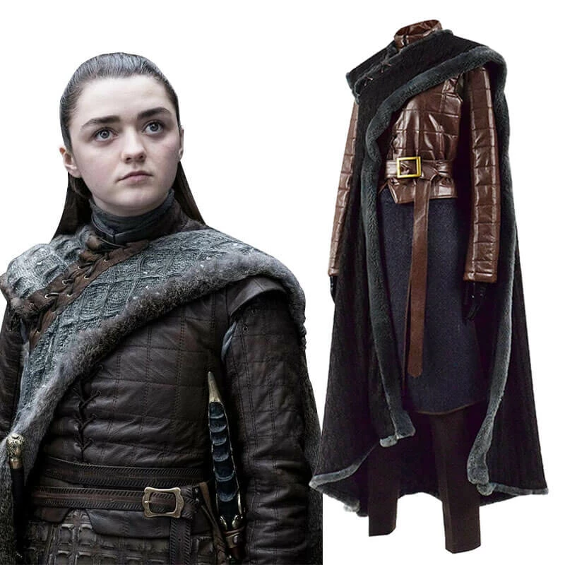 Game Of Thrones Season 8 Arya Stark Cosplay Costume For Halloween 2019 1 Game Of Thrones Season 8 Arya Stark Cosplay Costume For Halloween 2019