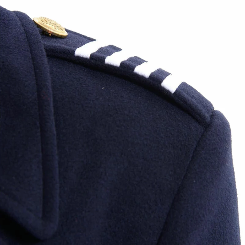 Captain Jack Harkness Trench Coat Doctor Who Navy Wool Coat Jacket ACcosplay 5 Captain Jack Harkness Trench Coat Doctor Who Navy Wool Coat Jacket ACcosplay - Image 5