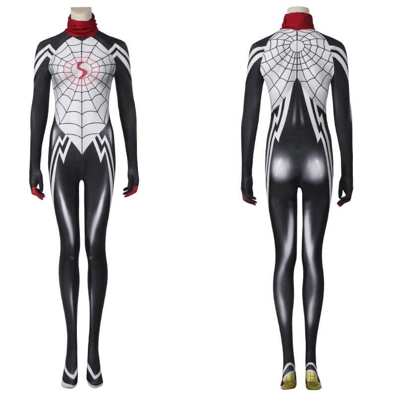 Cindy Moon Silk Costume Spider-Man Bodysuit Cosplay Jumpsuit For Women Halloween Carnival Suit 15 Cindy Moon Silk Costume Spider-Man Bodysuit Cosplay Jumpsuit For Women Halloween Carnival Suit - Image 15