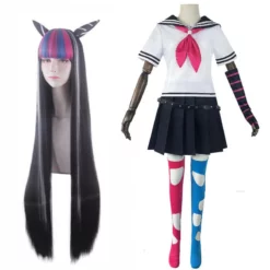 Danganronpa 2 Goodbye Despair Ibuki Mioda School Uniform Cosplay Costume Cosplay Wig -cosplay Sales Shop Danganronpa 2 Goodbye Despair Ibuki Mioda School Uniform