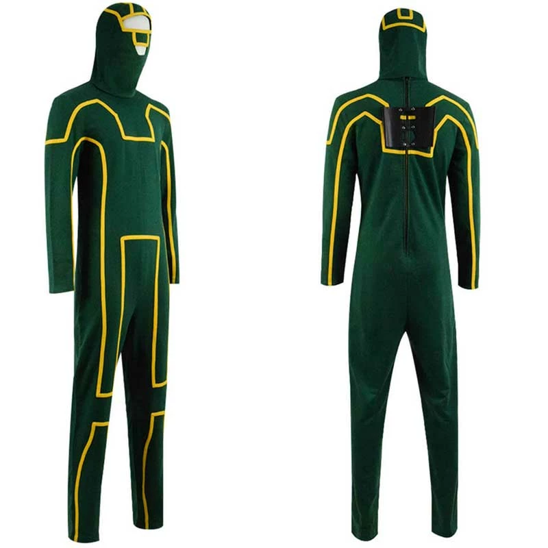 ACcosplay Kick Ass Costume Dave Lizewski Green Jumpsuit Men Cosplay Outfit 1 ACcosplay Kick Ass Costume Dave Lizewski Green Jumpsuit Men Cosplay Outfit