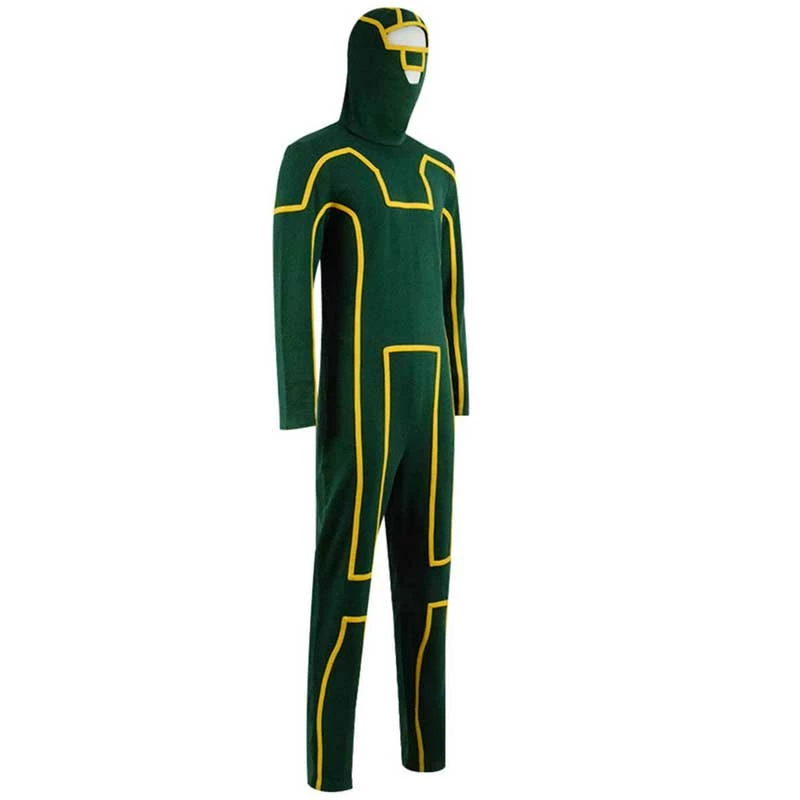 ACcosplay Kick Ass Costume Dave Lizewski Green Jumpsuit Men Cosplay Outfit 3 ACcosplay Kick Ass Costume Dave Lizewski Green Jumpsuit Men Cosplay Outfit - Image 3