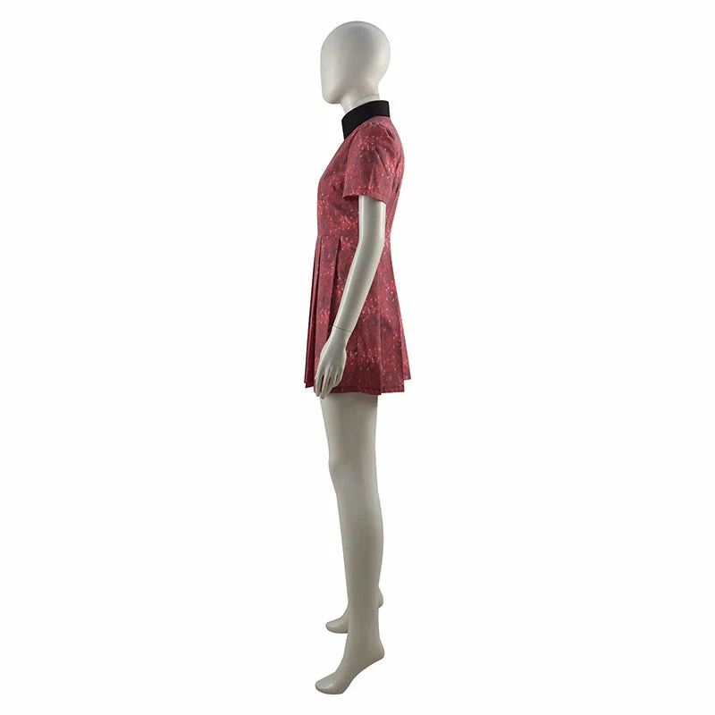 Doctor Who Claras Red Dress Cosplay Costume 4 Doctor Who Claras Red Dress Cosplay Costume - Image 4