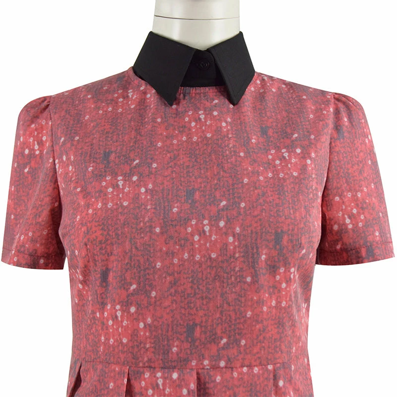 Doctor Who Claras Red Dress Cosplay Costume 9 Doctor Who Claras Red Dress Cosplay Costume - Image 9