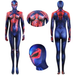 Female Spiderman 2099 Costume Miguel O'Hara Cosplay Bodysuit Spiderman Across The Spider-Verse Jumpsuit