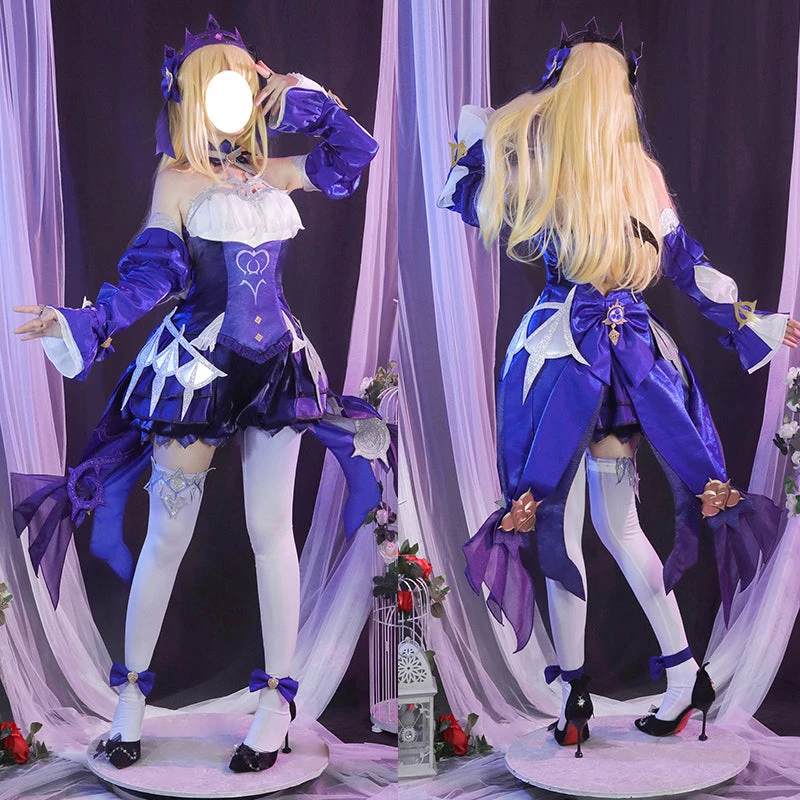 Genshin Impact Fischl Cosplay Fischl: Ein Immernachtstraum Uniform Anime Game Sexy Dress Suit 1 Genshin Impact Fischl Cosplay Fischl: Ein Immernachtstraum Uniform Anime Game Sexy Dress Suit