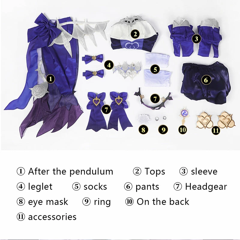 Genshin Impact Fischl Cosplay Fischl: Ein Immernachtstraum Uniform Anime Game Sexy Dress Suit 9 Genshin Impact Fischl Cosplay Fischl: Ein Immernachtstraum Uniform Anime Game Sexy Dress Suit - Image 9