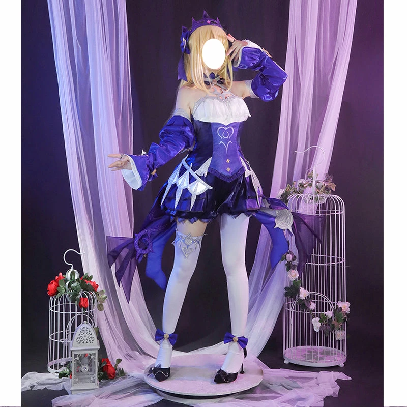 Genshin Impact Fischl Cosplay Fischl: Ein Immernachtstraum Uniform Anime Game Sexy Dress Suit 2 Genshin Impact Fischl Cosplay Fischl: Ein Immernachtstraum Uniform Anime Game Sexy Dress Suit - Image 2