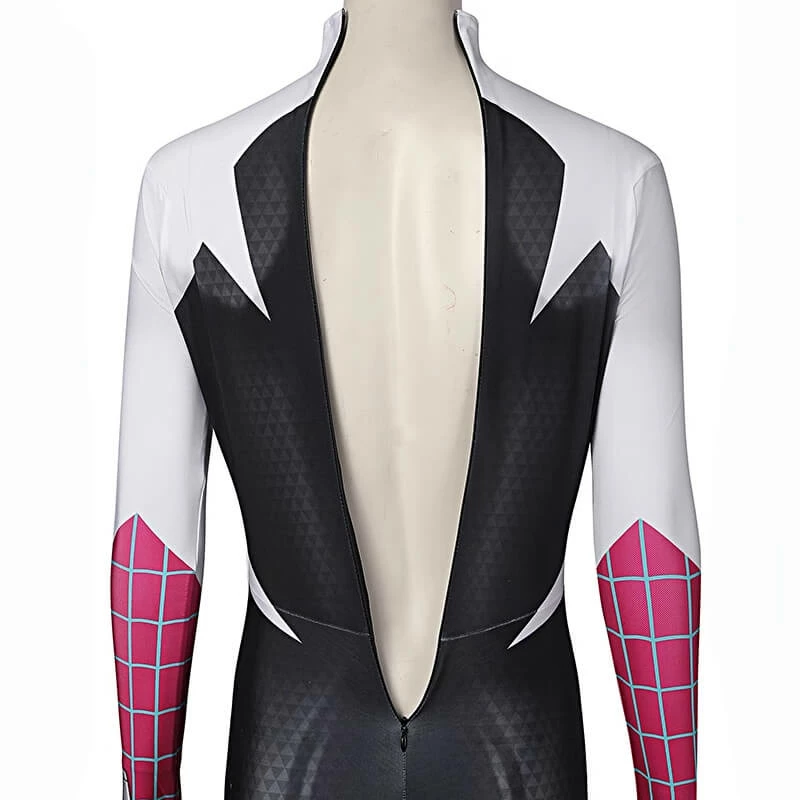 Gwen Stacy Into The Spider Verse Outfit Spiderman Gwen Stacy Suit Jumpsuit 5 Gwen Stacy Into The Spider Verse Outfit Spiderman Gwen Stacy Suit Jumpsuit - Image 5