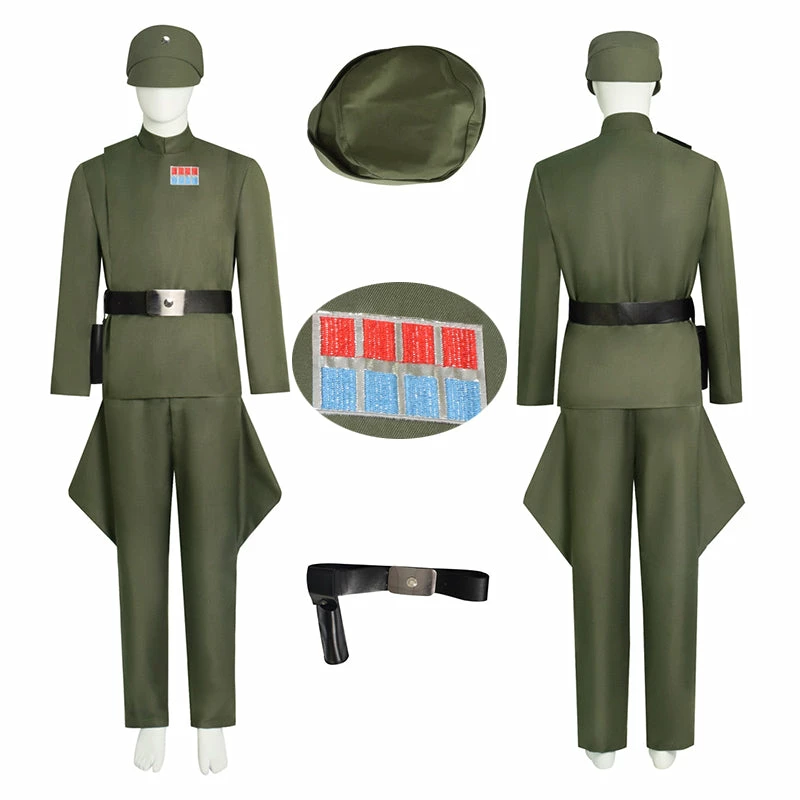 Star Wars Imperial Military Uniform Imperial Officer Cosplay Costume Olive Green Version 1 Star Wars Imperial Military Uniform Imperial Officer Cosplay Costume Olive Green Version