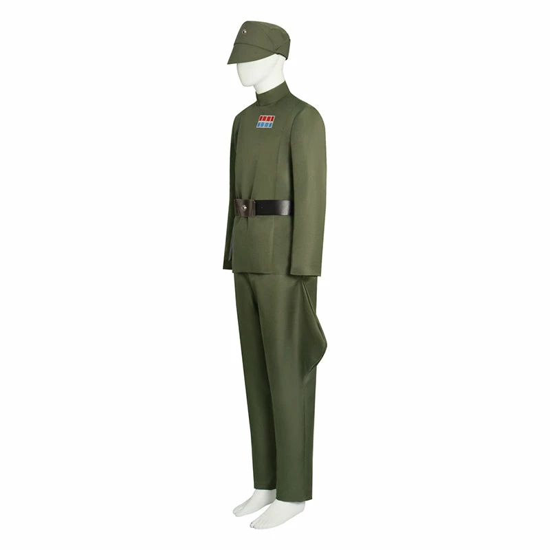 Star Wars Imperial Military Uniform Imperial Officer Cosplay Costume Olive Green Version 2 Star Wars Imperial Military Uniform Imperial Officer Cosplay Costume Olive Green Version - Image 2