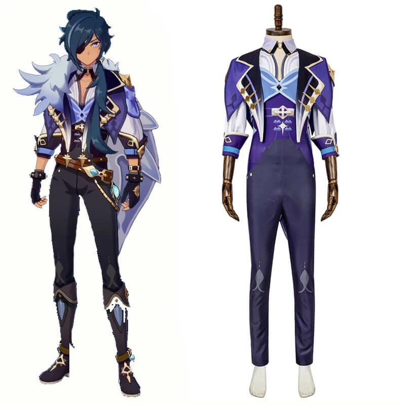 Game Genshin Impact Kaeya Cosplay Costumes Outfit Suit 1 Game Genshin Impact Kaeya Cosplay Costumes Outfit Suit