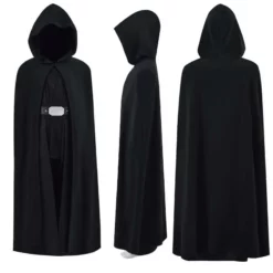 Kids Star Wars Anakin Skywalker Cosplay Outfit Boys Black Robe Halloween Costume ACcosplay