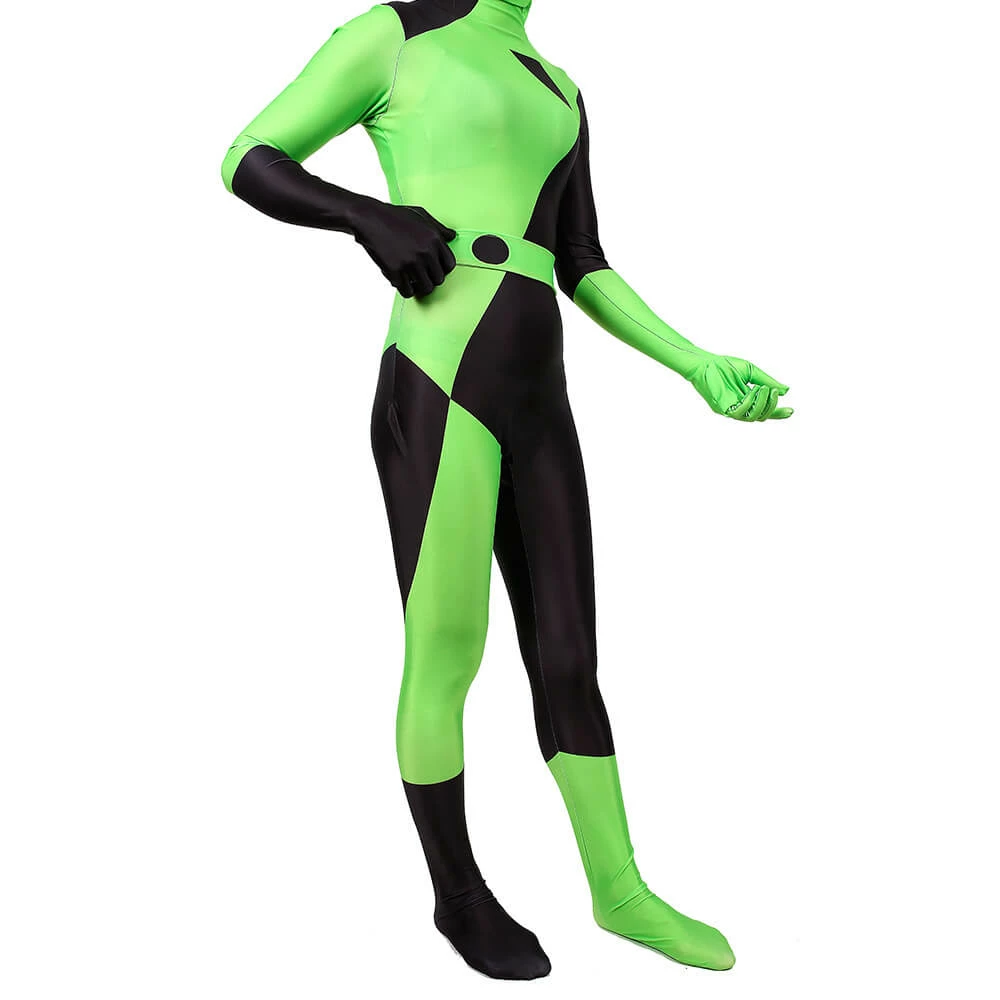 Kids Halloween Costumes Kim Possible Shego Costume Jumpsuit Bodysuit Girls Green Cosplay 5 Kids Halloween Costumes Kim Possible Shego Costume Jumpsuit Bodysuit Girls Green Cosplay - Image 5