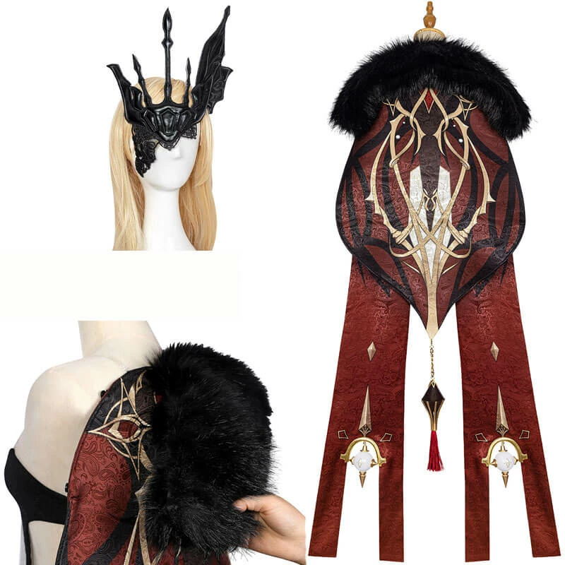 La Signora Cosplay Costume Genshin Impact Cosplay Suit For Halloween 6 La Signora Cosplay Costume Genshin Impact Cosplay Suit For Halloween - Image 6