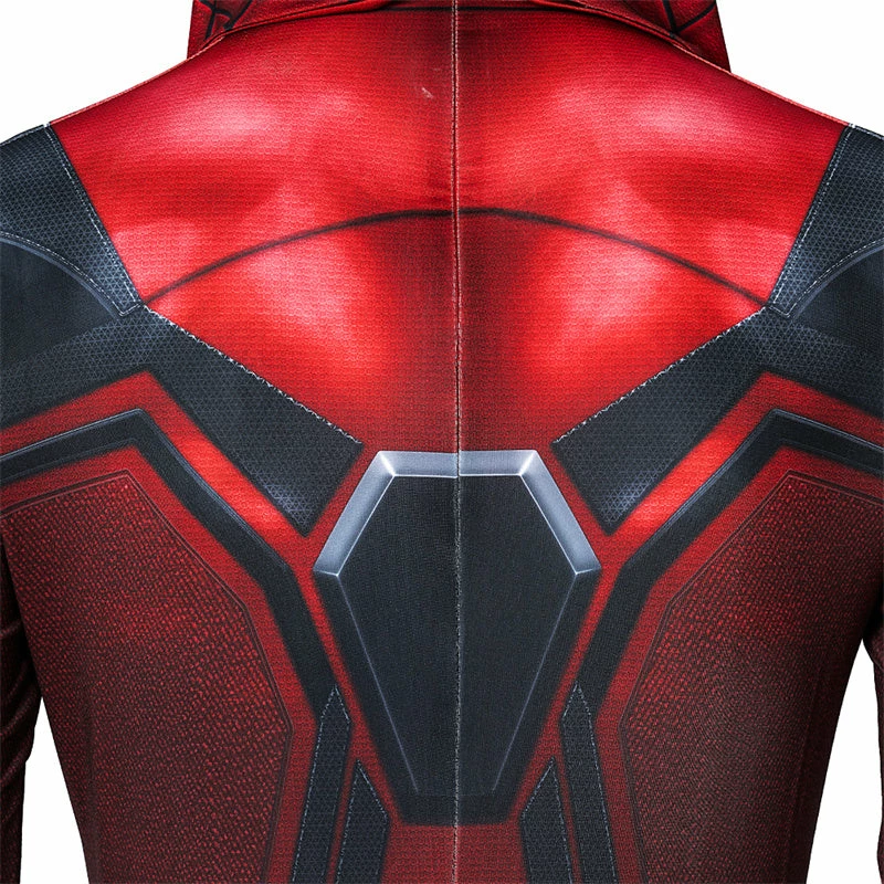 Spider-Man Miles Morales New Crimson Cowl Suit Cosplay Costume Jumpsuit 14 Spider-Man Miles Morales New Crimson Cowl Suit Cosplay Costume Jumpsuit - Image 14