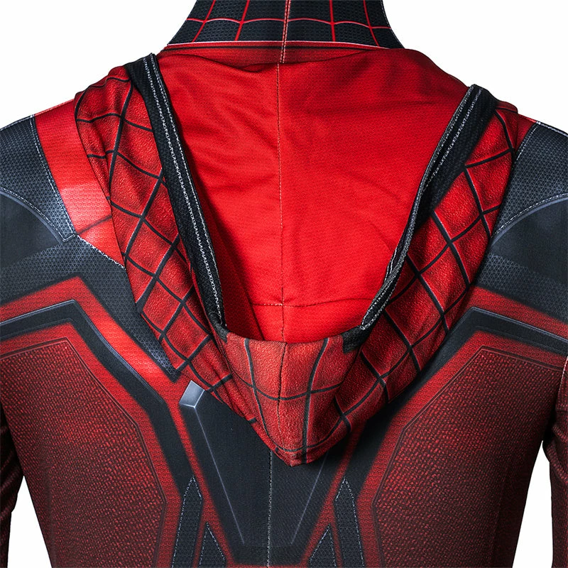Spider-Man Miles Morales New Crimson Cowl Suit Cosplay Costume Jumpsuit 15 Spider-Man Miles Morales New Crimson Cowl Suit Cosplay Costume Jumpsuit - Image 15
