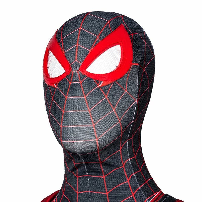 Spider-Man Miles Morales New Crimson Cowl Suit Cosplay Costume Jumpsuit 7 Spider-Man Miles Morales New Crimson Cowl Suit Cosplay Costume Jumpsuit - Image 7