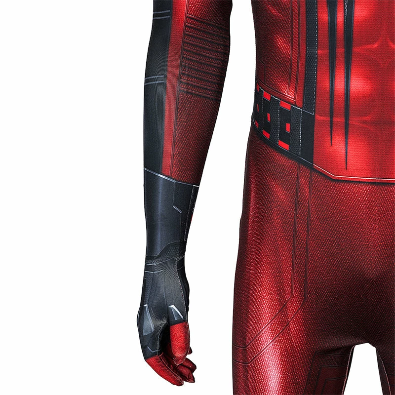 Spider-Man Miles Morales New Crimson Cowl Suit Cosplay Costume Jumpsuit 16 Spider-Man Miles Morales New Crimson Cowl Suit Cosplay Costume Jumpsuit - Image 16