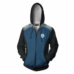 The Orville Hoodie Ed Mercer Captain Jacket Coat Halloween Zip Up Hooded Sweatshirt -cosplay Sales Shop Orville Hoodie 3