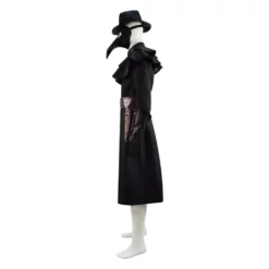 Halloween Plague Doctor Costume Outfit Cosplay Beak Mask Hat -cosplay Sales Shop Plague Doctor Black Death Doctor Costume 11