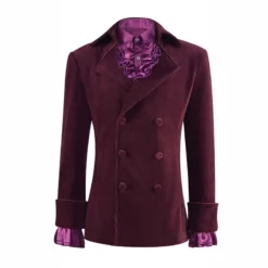 3rd Doctor Planet Of The Daleks Jacket Third Doctor Who Jon Pertwee Coat & Purple Shirt