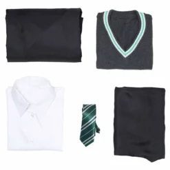 Harry Potter Slytherin School Uniform Robe Cloak Halloween Outfit ACcosplay -cosplay Sales Shop Salazar Slytherin cosplay 14
