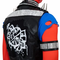 Spider-Punk Suit Spiderman Across The Spider Verse Bodysuit Halloween Costume 2023 ACcosplay -cosplay Sales Shop Spider Punk Suit Spiderman Across The Spider Verse Bodysuit 10