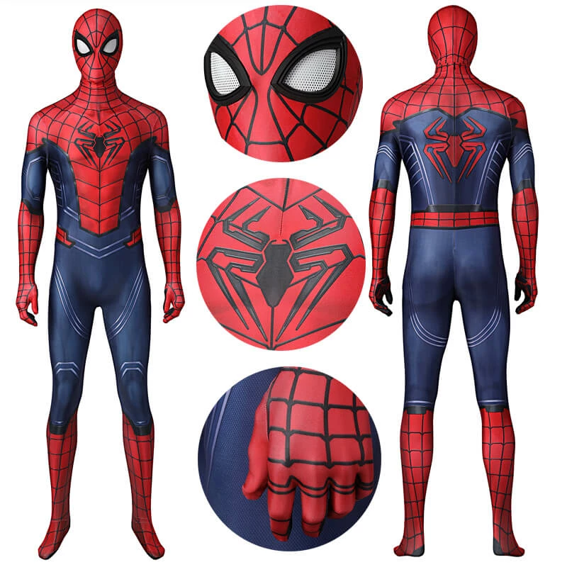 Spider-man Peter Parker Suit Avengers Spider-Man Cosplay Halloween Costumes Mask 1 Spider-man Peter Parker Suit Avengers Spider-Man Cosplay Halloween Costumes Mask