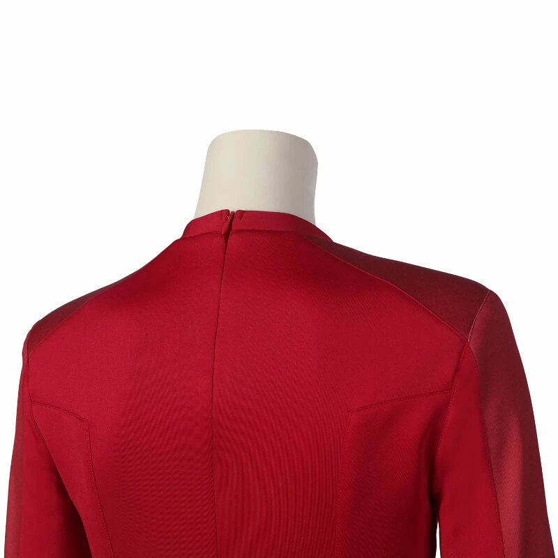 Star Trek Strange New Worlds Red Uniform Shirt Cosplay Costume ACcosplay 12 Star Trek Strange New Worlds Red Uniform Shirt Cosplay Costume ACcosplay - Image 12