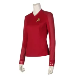 Star Trek Strange New Worlds Red Uniform Shirt Cosplay Costume ACcosplay 15 Star Trek Strange New Worlds Red Uniform Shirt Cosplay Costume ACcosplay -cosplay Sales Shop Star Trek Strange New Worlds Red Uniform 6